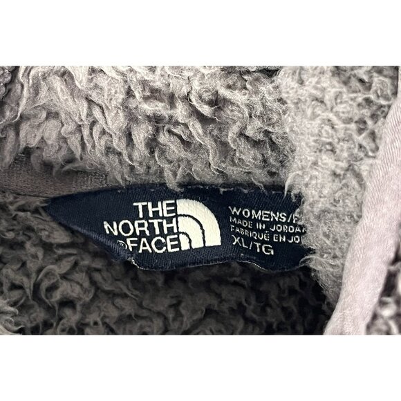 THE NORTH FACE Women's Purple Hooded Campshire Bomber Full Zip Fleece XL - Picture 2 of 5
